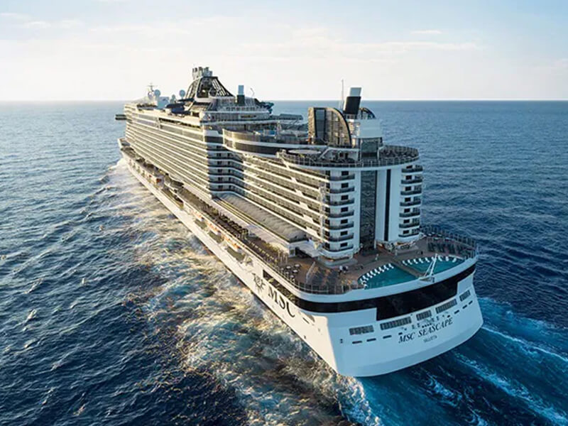 MSC Seascape at sea —photograph from the exact offer