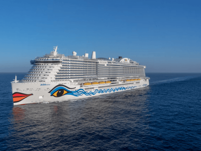 AIDAnova at sea — image from the exact partner offer